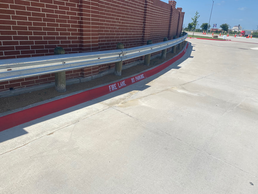 Fire Lane Curb Painting Clearwater Florida